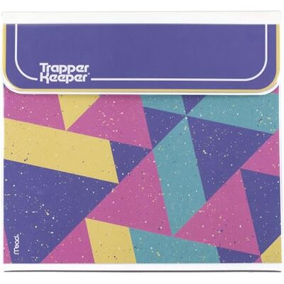 Mead Trapper Keeper Binder, Retro-Design, 2,5 cm Ordner inklusive 2 Ordnern und extra Tasche, Metallringe und Federclip, sichere Aufbewahrung, Farbblock, School Supplies (260038FN-ECM) Mead Trapper Keeper Binder, Retro-Design, 2,5 cm Ordner inklusive 2 Ordnern und extra Tasche, Metallringe und Federclip, sichere Aufbewahrung, Farbblock, School Supplies (260038FN-ECM)