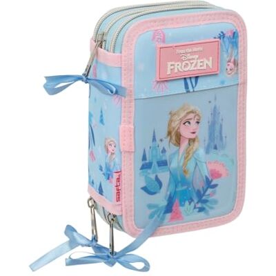safta Frozen Ice Magic Schulmäppchen mit 37 Zubehörteilen, Federmäppchen für Kinder, ideal für Kinder von 5 bis 14 Jahren, bequem und vielseitig, Qualität und Widerstandsfähigkeit, 12,5 x 5,5 x 19,5 safta Frozen Ice Magic Schulmäppchen mit 37 Zubehörteilen, Federmäppchen für Kinder, ideal für Kinder von 5 bis 14 Jahren, bequem und vielseitig, Qualität und Widerstandsfähigkeit, 12,5 x 5,5 x 19,5