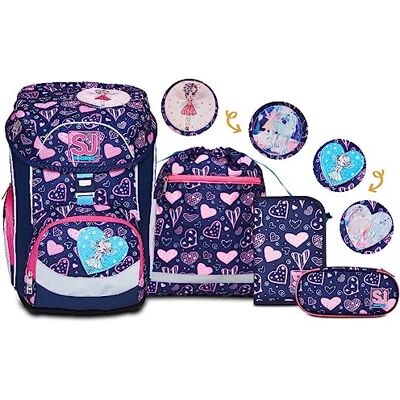 SJ GANG STYLE JAM GANG SJ Schulranzen Set 4-teilig Ergonomischer Schulrucksack, Ultraleichte Schultasche, 22 LT, ab 1. Klasse mit Mäppchen und Turnbeutel, Kinder Grundschule Mädchen Jungen SJ GANG STYLE JAM GANG SJ Schulranzen Set 4-teilig Ergonomischer Schulrucksack, Ultraleichte Schultasche, 22 LT, ab 1. Klasse mit Mäppchen und Turnbeutel, Kinder Grundschule Mädchen Jungen