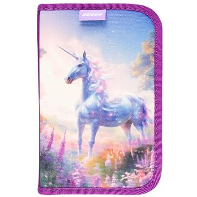 JOLLY 1-Zipp-Federpennal Unicorn Design, Pink, 30-teilig befüllt, mit Buntstiften, Fasermalern, Graphitstiften und Zubehör, ideales Schulmäppchen für den Schulstart JOLLY 1-Zipp-Federpennal Unicorn Design, Pink, 30-teilig befüllt, mit Buntstiften, Fasermalern, Graphitstiften und Zubehör, ideales Schulmäppchen für den Schulstart