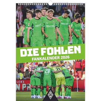 NEUMANN N Borussia Mönchengladbach 2026 – Wandkalender A3 (30x42 cm) mit 12 Monatsblättern, deutschem Kalendarium & Spiralbindung, Fußball-Fankalender mit Spielerfotografien: Fankalender 2026 NEUMANN N Borussia Mönchengladbach 2026 – Wandkalender A3 (30x42 cm) mit 12 Monatsblättern, deutschem Kalendarium & Spiralbindung, Fußball-Fankalender mit Spielerfotografien: Fankalender 2026