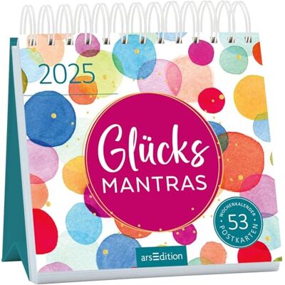 Ars Edition Postkartenkalender Glücksmantras 2025: Wochenkalender 2025, 53 Postkarten für viele Glücksmomente Ars Edition Postkartenkalender Glücksmantras 2025: Wochenkalender 2025, 53 Postkarten für viele Glücksmomente