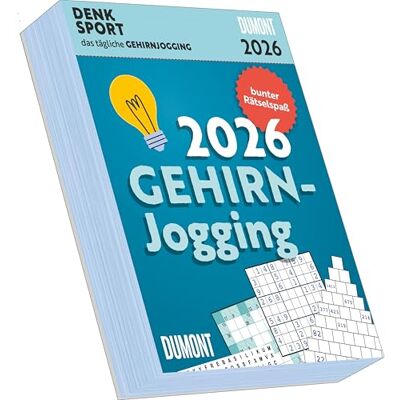 DUMONT Gehirnjogging 2026 – Tagesabreißkalender 15 x 21 cm, Rätselkalender mit 313 Seiten für Knobelfreunde und Rätselfans: Detox für die grauen Zellen DUMONT Gehirnjogging 2026 – Tagesabreißkalender 15 x 21 cm, Rätselkalender mit 313 Seiten für Knobelfreunde und Rätselfans: Detox für die grauen Zellen