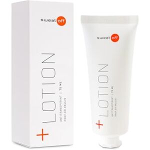 SWEAT-OFF Antitranspirant Lotion 75ml gegen Schwitzen Lotion gegen Schwitzen Für verschiedene Körperbereiche geeignet I Antitranspirant für Männer & Frauen SWEAT-OFF Antitranspirant Lotion 75ml gegen Schwitzen Lotion gegen Schwitzen Für verschiedene Körperbereiche geeignet I Antitranspirant für Männer & Frauen