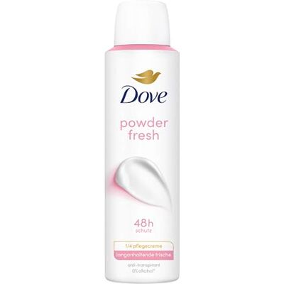 Dove Anti-Transpirant Deo-Spray Soft Feel Puderduft 0% Alkohol Deodorant schützt 48h vor Körpergeruch und Achselnässe 150 ml 6 Stück Dove Anti-Transpirant Deo-Spray Soft Feel Puderduft 0% Alkohol Deodorant schützt 48h vor Körpergeruch und Achselnässe 150 ml 6 Stück