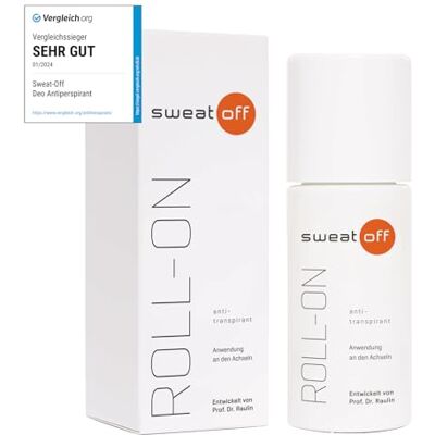 SWEAT-OFF Antitranspirant Roll-On gegen Schwitzen, 50 ml Starker Schutz, für Männer und Frauen SWEAT-OFF Antitranspirant Roll-On gegen Schwitzen, 50 ml Starker Schutz, für Männer und Frauen