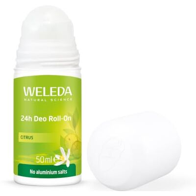 WELEDA Citrus 24h Deo Roll-On 50 ml ohne Aluminium frischer Zitronen Duft Naturkosmetik Deo Roller mit frischem Zitronen Duft, wirksamer Schutz vor Körpergeruch, 24 Stunden zuverlässig WELEDA Citrus 24h Deo Roll-On 50 ml ohne Aluminium frischer Zitronen Duft Naturkosmetik Deo Roller mit frischem Zitronen Duft, wirksamer Schutz vor Körpergeruch, 24 Stunden zuverlässig