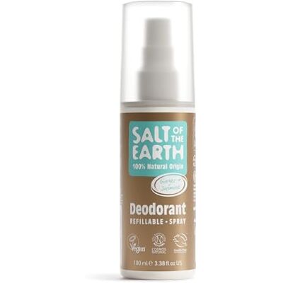 Salt Of the Earth Natürliches Deodorant-Spray, Ingwer & Jasmin – Vegan, Lang anhaltender Schutz, Nachfüllbar, 100% natürliche Inhaltsstoffe – 100ml Salt Of the Earth Natürliches Deodorant-Spray, Ingwer & Jasmin – Vegan, Lang anhaltender Schutz, Nachfüllbar, 100% natürliche Inhaltsstoffe – 100ml