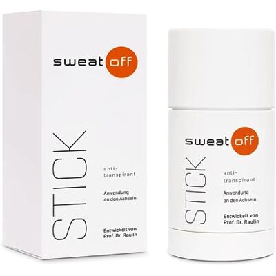 SWEAT-OFF Antitranspirant Stick gegen Schwitzen, mit Duft, 50ml Deo & Antitranspirant in einem, für Männer und Frauen, geschlechtsneutraler Duft SWEAT-OFF Antitranspirant Stick gegen Schwitzen, mit Duft, 50ml Deo & Antitranspirant in einem, für Männer und Frauen, geschlechtsneutraler Duft