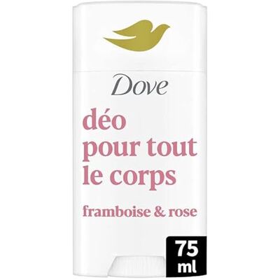 Dove Deodorant für den ganzen Körper – Stick: Himbeere & Rose – gegen Gerüche und weiße Flecken 72 Stunden – für empfindliche Haut – 75 ml Dove Deodorant für den ganzen Körper – Stick: Himbeere & Rose – gegen Gerüche und weiße Flecken 72 Stunden – für empfindliche Haut – 75 ml