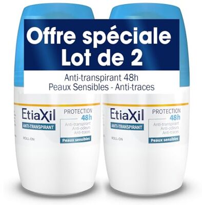 ETIAXIL Anti-Transpirant Moderate Schweißbehandlung Achseln Schutz 48h Roll On 50 ml (2 Stück) ETIAXIL Anti-Transpirant Moderate Schweißbehandlung Achseln Schutz 48h Roll On 50 ml (2 Stück)