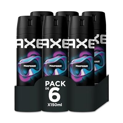 Axe Bodyspray Marine Deodorant für Herren, 150 ml, 6 Stück Axe Bodyspray Marine Deodorant für Herren, 150 ml, 6 Stück