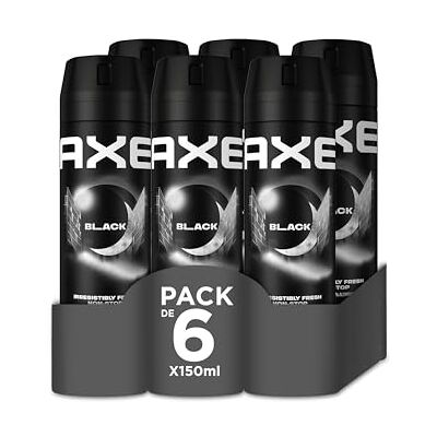 Axe Bodyspray Black 150 ml, 6er Pack Axe Bodyspray Black 150 ml, 6er Pack