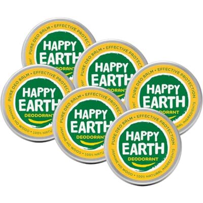 HAPPY EARTH Deodorant Balsam Für Damen und Herren Deo 100% Natürliche Inhaltsstoffe & Vegan Jasmin- 45 g HAPPY EARTH Deodorant Balsam Für Damen und Herren Deo 100% Natürliche Inhaltsstoffe & Vegan Jasmin- 45 g