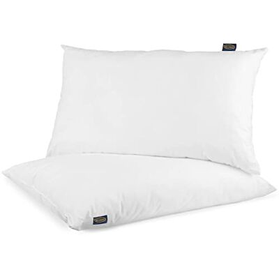 GONICVIN Kopfkissen, 2er Set Waschbare Home Kissen mit Extra Weicher Füllung, Atmungsaktives Nackenkissen, Sofakissen, Standard-Hotelkissen, Schlafkissen für Bauch-, Rücken- und Seitenschläfer (40x80cm) GONICVIN Kopfkissen, 2er Set Waschbare Home Kissen mit Extra Weicher Füllung, Atmungsaktives Nackenkissen, Sofakissen, Standard-Hotelkissen, Schlafkissen für Bauch-, Rücken- und Seitenschläfer (40x80cm)