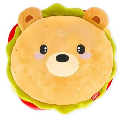LEGAMI Kissen Super Soft! Hamburger Thema, Super weich, Geschenkidee, 39x36 cm LEGAMI Kissen Super Soft! Hamburger Thema, Super weich, Geschenkidee, 39x36 cm