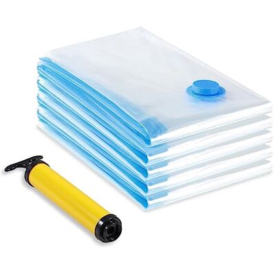 Diboniur Vakuumbeutel für Kleidung Bettdecken 5 Stück 80x60 cm, Vacuum Bags Wiederverwendbar, Handpumpe Enthalten Diboniur Vakuumbeutel für Kleidung Bettdecken 5 Stück 80x60 cm, Vacuum Bags Wiederverwendbar, Handpumpe Enthalten