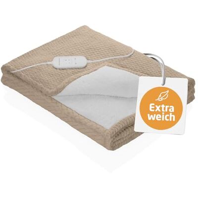 Medisana HB 419 Heizdecke elektrisch, extra kuschelige Wärmedecke mit 9 Temperaturstufen, beheizbare Decke mit Abschaltautomatik und Überhitzungsschutz, cloud cream beige Medisana HB 419 Heizdecke elektrisch, extra kuschelige Wärmedecke mit 9 Temperaturstufen, beheizbare Decke mit Abschaltautomatik und Überhitzungsschutz, cloud cream beige