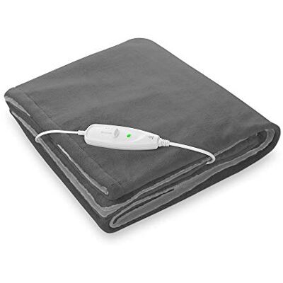 Medisana HDW Kuschelheizdecke, Heizdecke waschbar, Wärmedecke elektrisch mit Abschaltautomatik, 4 Temperaturstufen, 2-farbig Wendeoptik, grau/dunkelgrau, 180 x 130 cm Medisana HDW Kuschelheizdecke, Heizdecke waschbar, Wärmedecke elektrisch mit Abschaltautomatik, 4 Temperaturstufen, 2-farbig Wendeoptik, grau/dunkelgrau, 180 x 130 cm