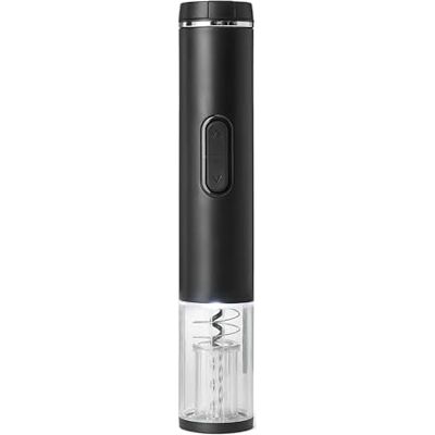 Amazon Basics Elektrischer Weinöffner mit Folienschneider, Kabelloser Korkenzieher mit LED-Anzeige, Batteriebetrieben, Schwarz, 5,4cm x 4,8cm x 27,0cm Amazon Basics Elektrischer Weinöffner mit Folienschneider, Kabelloser Korkenzieher mit LED-Anzeige, Batteriebetrieben, Schwarz, 5,4cm x 4,8cm x 27,0cm