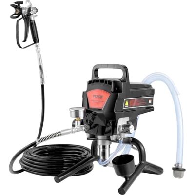 VEVOR Tragbares Airless-Farbspritzgerät, 950 W, 3000 psi, Hocheffizientes Elektrisches Spritzgerät, Farbspritzgeräte Spritzlackiermaschine Hochdruck-Airless-Farbsprühsystem mit 15 m Schlauchlänge VEVOR Tragbares Airless-Farbspritzgerät, 950 W, 3000 psi, Hocheffizientes Elektrisches Spritzgerät, Farbspritzgeräte Spritzlackiermaschine Hochdruck-Airless-Farbsprühsystem mit 15 m Schlauchlänge