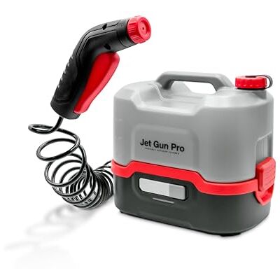 ERRECOM JET GUN PRO, Tragbarer Akku-Hochdruckreiniger, 8-L-Wasserbehälter, 3-m-Spiralschlauch, Gewicht 2,1 Kg ERRECOM JET GUN PRO, Tragbarer Akku-Hochdruckreiniger, 8-L-Wasserbehälter, 3-m-Spiralschlauch, Gewicht 2,1 Kg