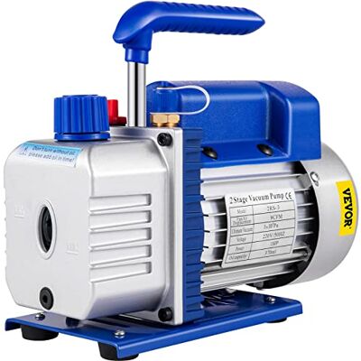 VEVOR 9 CFM Vakuumpumpe 1 HP 2-stufig Vakuumpumpe mit Ölfenster und intelligentem Kühler, eignet Sich für Haushaltsklimatisierung, Kfz-Wartung, Vakuumverpackung, Kühlschrankvakuum, Industrie usw VEVOR 9 CFM Vakuumpumpe 1 HP 2-stufig Vakuumpumpe mit Ölfenster und intelligentem Kühler, eignet Sich für Haushaltsklimatisierung, Kfz-Wartung, Vakuumverpackung, Kühlschrankvakuum, Industrie usw