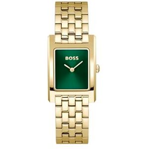 Boss Zwei-Zeiger-Quarzwerk-Uhr für Damen Kollektion Lucy mit Goldfarben Edelstahlarmband 1502785 Boss Zwei-Zeiger-Quarzwerk-Uhr für Damen Kollektion Lucy mit Goldfarben Edelstahlarmband 1502785