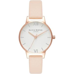 Olivia Burton Analog Quarzuhr für Damen Kollektion White DIAL mit Rötliches Lederarmband OB16MDW21 Olivia Burton Analog Quarzuhr für Damen Kollektion White DIAL mit Rötliches Lederarmband OB16MDW21