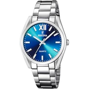 Festina Damen Uhr Analog Edelstahl 316L Silber Quarzwerk Mineralglas hochresistent 5 ATM wasserdicht F20622/I Boyfriend Collection Festina Damen Uhr Analog Edelstahl 316L Silber Quarzwerk Mineralglas hochresistent 5 ATM wasserdicht F20622/I Boyfriend Collection
