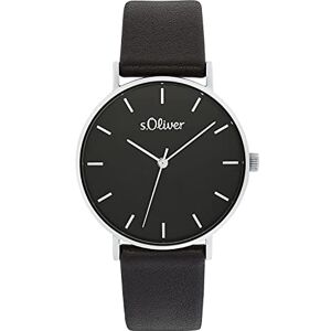 s.Oliver Armbanduhr Damen Quarzuhr Analog, mit Leder Armband, Silber, 3 bar Wasserdicht, Kommt in Uhren Geschenk Box, 2033485 s.Oliver Armbanduhr Damen Quarzuhr Analog, mit Leder Armband, Silber, 3 bar Wasserdicht, Kommt in Uhren Geschenk Box, 2033485