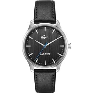 Lacoste Uhr mit DREI-Zeiger-Quarzwerk für Herren Kollektion Lisbon mit Schwarzes Lederarmband 2011372 Lacoste Uhr mit DREI-Zeiger-Quarzwerk für Herren Kollektion Lisbon mit Schwarzes Lederarmband 2011372