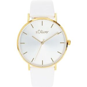 s.Oliver Armbanduhr Damen Quarzuhr Analog, mit Leder Armband, Gelb, 3 bar Wasserdicht, Kommt in Uhren Geschenk Box, 2033487 s.Oliver Armbanduhr Damen Quarzuhr Analog, mit Leder Armband, Gelb, 3 bar Wasserdicht, Kommt in Uhren Geschenk Box, 2033487