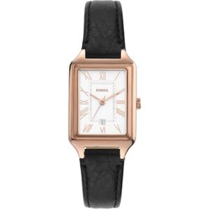 Fossil Damenuhr Raquel quarz/3-Zeiger datum Uhrwerk 23mm Gehäusegröße mit einem litehide™ Lederarmband ES5310, Schwarz Fossil Damenuhr Raquel quarz/3-Zeiger datum Uhrwerk 23mm Gehäusegröße mit einem litehide™ Lederarmband ES5310, Schwarz