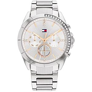 Tommy Hilfiger Multi Zifferblatt Quarz Uhr für Damen mit Silbernes Edelstahlarmband 1782384 Tommy Hilfiger Multi Zifferblatt Quarz Uhr für Damen mit Silbernes Edelstahlarmband 1782384