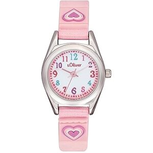 s.Oliver Armbanduhr Mädchen Kinder Quarzuhr Analog, mit Nylon Armband, Silber, 3 bar Wasserdicht, Kommt in Uhren Geschenk Box, 2036765 s.Oliver Armbanduhr Mädchen Kinder Quarzuhr Analog, mit Nylon Armband, Silber, 3 bar Wasserdicht, Kommt in Uhren Geschenk Box, 2036765