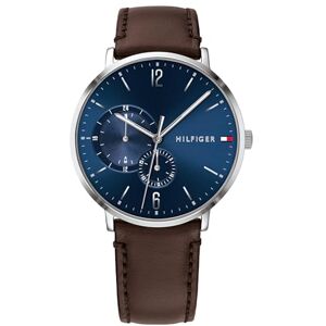 Tommy Hilfiger Multi Zifferblatt Quarz Uhr für Herren mit Dunkel-Braunes Lederarmband 1791508 Tommy Hilfiger Multi Zifferblatt Quarz Uhr für Herren mit Dunkel-Braunes Lederarmband 1791508