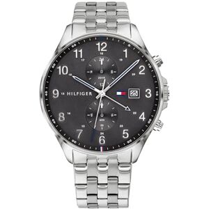Tommy Hilfiger Multi Zifferblatt Quarz Uhr für Herren mit Silbernes Edelstahlarmband 1791707 Tommy Hilfiger Multi Zifferblatt Quarz Uhr für Herren mit Silbernes Edelstahlarmband 1791707