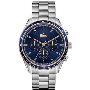 Lacoste Chronograph Quarz Uhr für Herren Kollektion Boston mit Silbernes Edelstahlarmband 2011081 Lacoste Chronograph Quarz Uhr für Herren Kollektion Boston mit Silbernes Edelstahlarmband 2011081