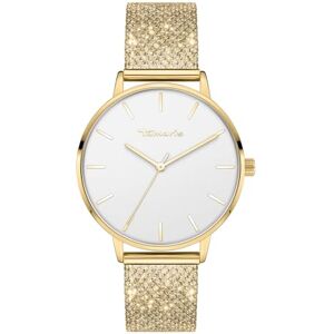 Tamaris Armbanduhr Damen Quarzuhr Analog 36mm, mit Edelstahl Armband, Glitzer, 3 ATM Wasserdicht Tamaris Armbanduhr Damen Quarzuhr Analog 36mm, mit Edelstahl Armband, Glitzer, 3 ATM Wasserdicht
