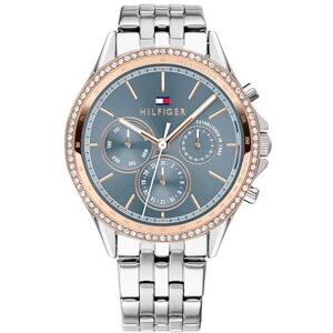 Tommy Hilfiger Multi Zifferblatt Quarz Uhr für Damen mit Silbernes Edelstahlarmband 1781976 Tommy Hilfiger Multi Zifferblatt Quarz Uhr für Damen mit Silbernes Edelstahlarmband 1781976