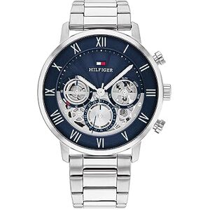 Tommy Hilfiger Multi Zifferblatt Quarz Uhr für Herren mit Silbernes Edelstahlarmband 1710569 Tommy Hilfiger Multi Zifferblatt Quarz Uhr für Herren mit Silbernes Edelstahlarmband 1710569