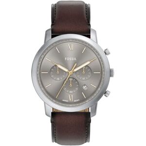 Fossil Neutra Uhr für Herren, Quarz-Chronographenwerk mit Lederarmband Fossil Neutra Uhr für Herren, Quarz-Chronographenwerk mit Lederarmband
