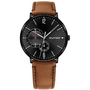 Tommy Hilfiger Multi Zifferblatt Quarz Uhr für Herren mit Braunes Lederarmband 1791510 Tommy Hilfiger Multi Zifferblatt Quarz Uhr für Herren mit Braunes Lederarmband 1791510