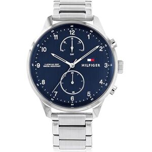 Tommy Hilfiger Multi Zifferblatt Quarz Uhr für Herren mit Silbernes Edelstahlarmband 1791575 Tommy Hilfiger Multi Zifferblatt Quarz Uhr für Herren mit Silbernes Edelstahlarmband 1791575
