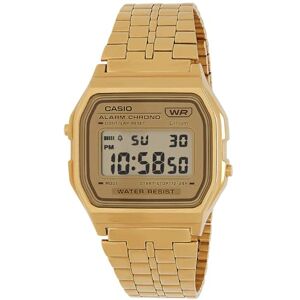 Casio Unisex Quartz Armbanduhr, 37.00mm Gehäusegröße mit Gold digital Zifferblatt und Gold Metallarmband Armband A158WETG-9AEF Casio Unisex Quartz Armbanduhr, 37.00mm Gehäusegröße mit Gold digital Zifferblatt und Gold Metallarmband Armband A158WETG-9AEF