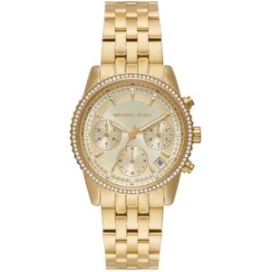 Michael Kors Damenuhr Chronograph Mini Bryant Edelstahl goldfarben, MK7530 Michael Kors Damenuhr Chronograph Mini Bryant Edelstahl goldfarben, MK7530