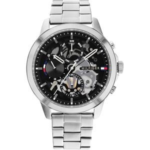 Tommy Hilfiger Multi Zifferblatt Quarz Uhr für Herren mit Silbernes Edelstahlarmband 1710477 Tommy Hilfiger Multi Zifferblatt Quarz Uhr für Herren mit Silbernes Edelstahlarmband 1710477