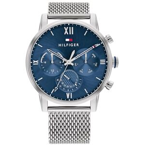Tommy Hilfiger Multi Zifferblatt Quarz Uhr für Herren mit Silbernes Edelstahl-Mesh-Gliederarmband 1791881 Tommy Hilfiger Multi Zifferblatt Quarz Uhr für Herren mit Silbernes Edelstahl-Mesh-Gliederarmband 1791881
