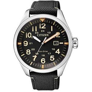 Citizen Herren Analog Quarz Uhr mit Nylon Armband AW5000-24E, Schwarz Citizen Herren Analog Quarz Uhr mit Nylon Armband AW5000-24E, Schwarz